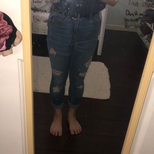 hollister ripped jeans